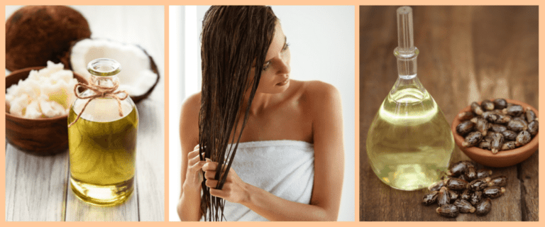 castor oil and coconut oil hair mask