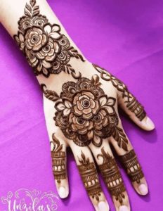henna design for back of the hand
