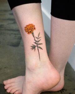 birth flower tattoos with meanings