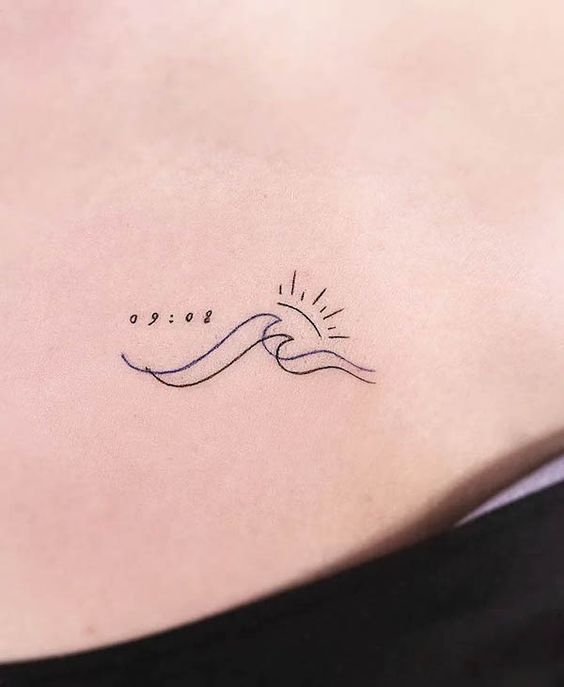 simple wave tattoo designs