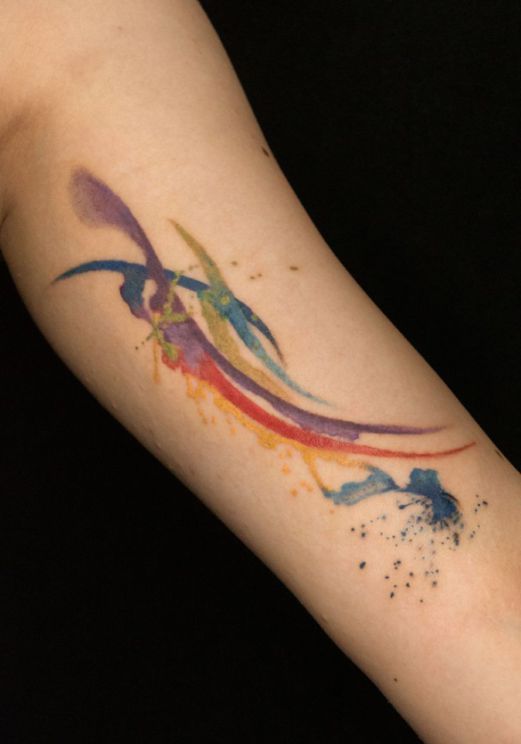 Watercolor tattoo 