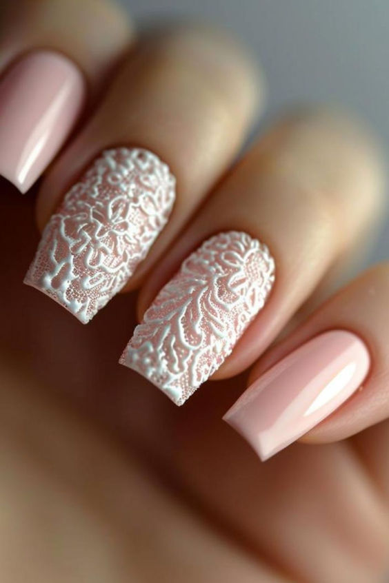lacey nail ideas