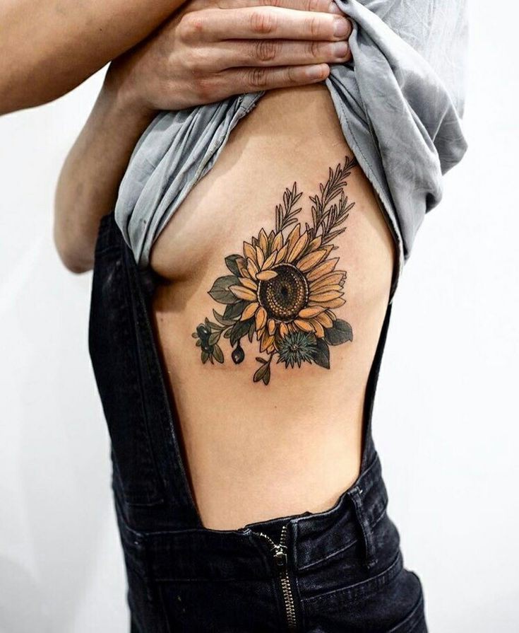 Sunflower tattoo designs