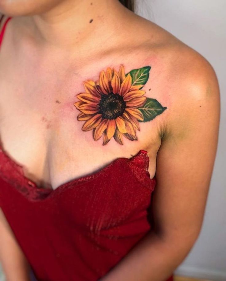 Sunflower tattoo designs