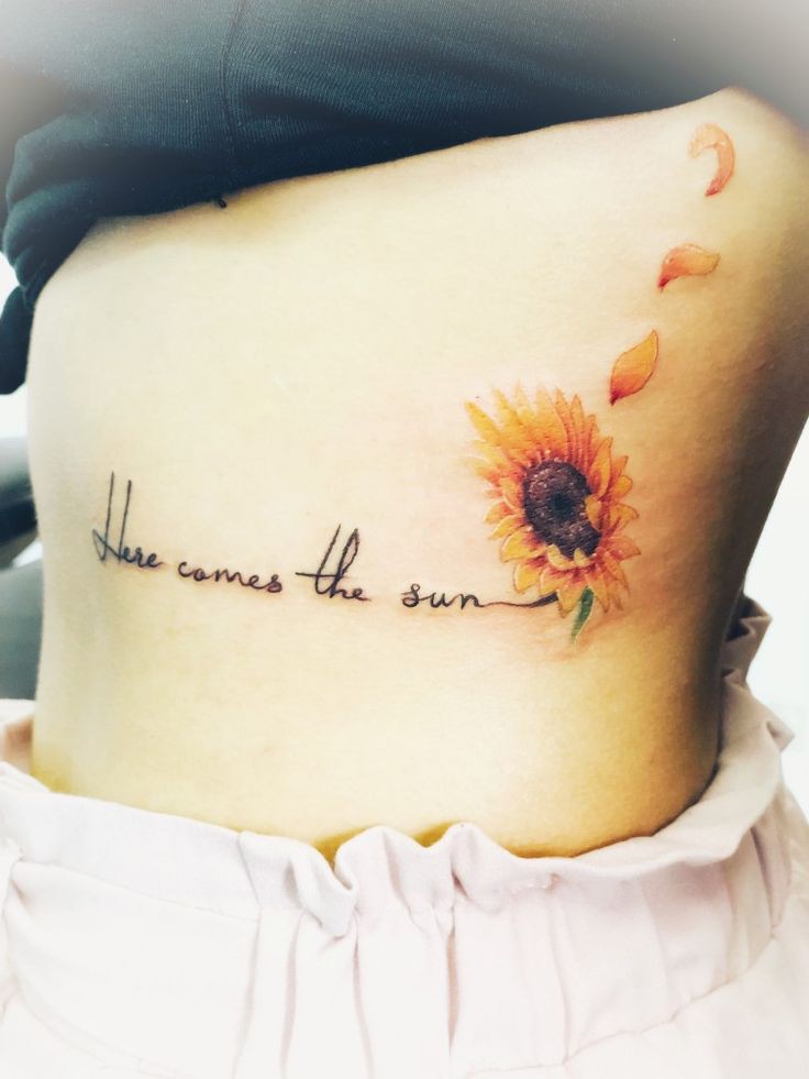 Sunflower tattoo designs